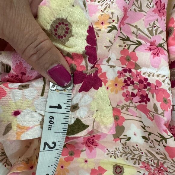 AUW Floral Pink Romper Size M NWOT - Picture 5 of 10